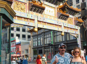 here we are at the entrance to Chinatown